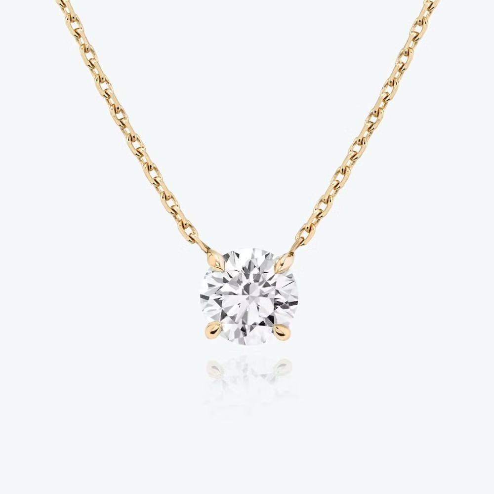 NWT NORDSTROM Rose Gold Solitaire Necklace